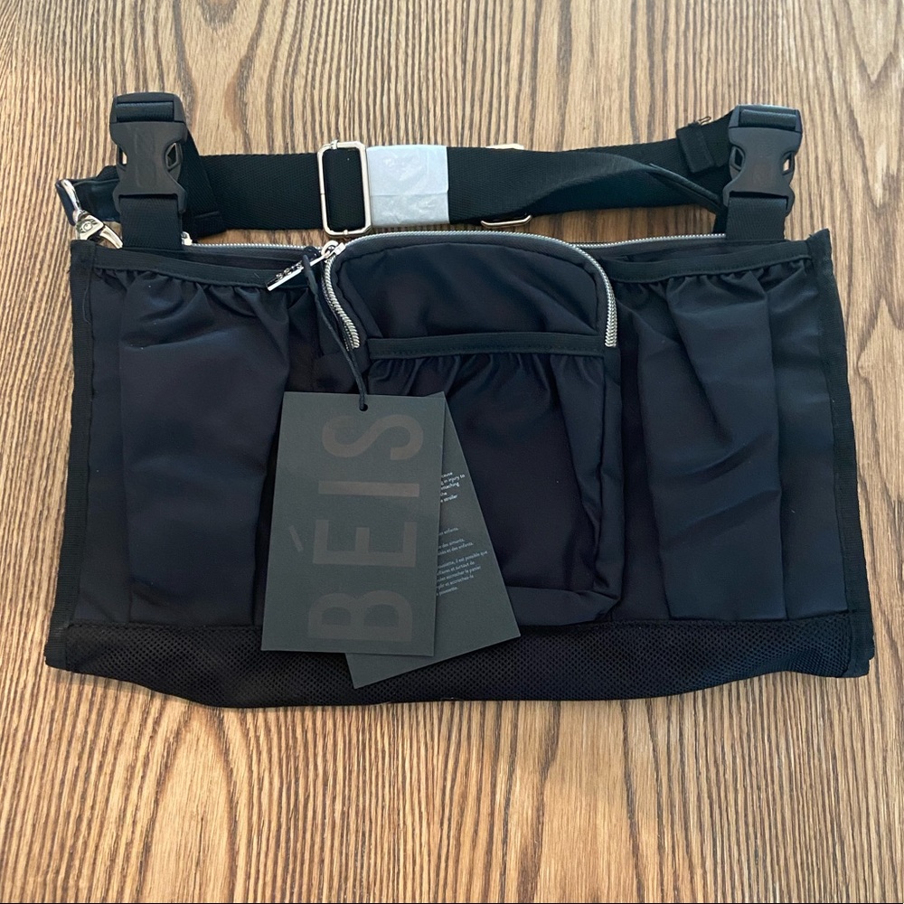 BEIS Black Stroller Caddy Bag NWT